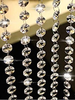 Transparent Glass Hanging Wedding's Crystal Ladi